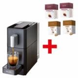 Machine à café DELIZIO CARINA Midnight Noir et 192 capsules Delizio gratuites