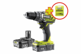 Ryobi perceuse-visseuse sans fil ONE+ R18DD3-215GA17 incl. 2x 1.5Ah Batteries + jeu d’embouts chez Jumbo
