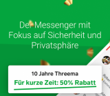 🔥 10 ans de Threema – 50% de réduction dans le Play Store / App Store (service de messagerie suisse sécurisé)