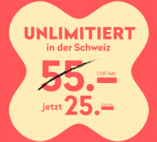 Wingo Fair Flat (réseau Swisscom, tout illimité en Suisse, 2 Go EU Roaming) pour 25 CHF à vie