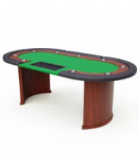 Table de poker XXL pour 10 joueurs avec espace pour croupier, un plateau pour jetons d’une capacité de 500 jetons, au prix de 199 francs, livraison incluse