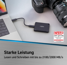 Disque dur externe SSD : Crucial X10 Pro 2 To
