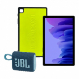 Tablette Samsung Galaxy Tab A7 3/32GB + haut-parleur Bluetooth JBL Go 3 + housse Schwiizergoofe chez Interdiscount