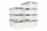 Lot de 7 boîtes de rangement empilables Rotho Dome A3 (38 L) ou A4 (13 L) chez Jumbo