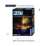 Divers jeux EXIT pour environ 10 CHF chez Amazon.de