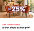 Promotion chaises : -25 % sur les chaises de salle à manger et les chaises rembourrées chez Conforama