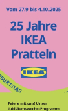 Hé ! 25 ans d’IKEA Pratteln : Recevez un bon d’achat de 25 CHF pour tout achat supérieur à 125 CHF