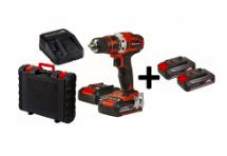 Perceuse sans fil Einhell AKKU TE-CD 18/40 avec 2 batteries de 1.5Ah, et 2 batteries de 2.5Ah & mallette de transport chez Jumbo