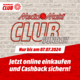 Club Sunday chez MediaMarkt : en tant que client du club, recevez jusqu’à 210 CHF de bon d’achat à chaque achat