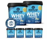 Bodylab : 4 kg Whey Protein + 2 kg Creatine pour 89 francs, frais de port inclus