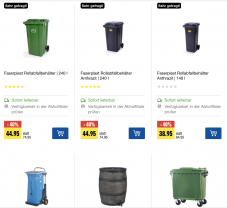 En cas de retrait en magasin : Tonneaux, poubelles, conteneurs chez Jumbo