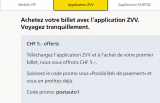 Code promo via l’application ZVV 5