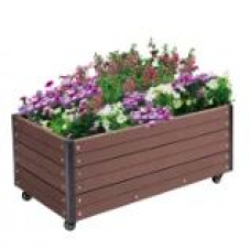 (En cas de retrait en magasin ) Bac à fleurs sur roulettes WPC (140 l, 49 x 91 x 36 cm) chez Jumbo