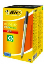 🔥 Prix pirate – Set de 60 pièces de stylo à bille BIC ECOlutions Round Stic 0.4mm noir,  pour 40 centimes chez Ex libris (prix en cas de retrait en magasin)