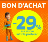 Bon LIPO avec une réduction de 29% sur les articles de votre choix (hors meilleurs prix et articles déjà réduits)