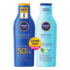 Nivea Lait solaire FPS50 200ml + lotion hydratante Après-soleil 200 ml pour 10.95 CHF chez Ottos