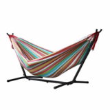 Hamac avec support VIVERE Kombo Salsa (312 cm, 211 cm, acier, coton) chez Microspot