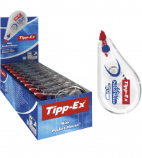Roller correcteur Tipp-Ex Mini Pocket Mouse, 6m x 5mm, pack de 10