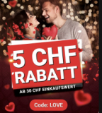 Apfelkiste : Rabais de 5 CHF à partir d’un montant d’achat de 30 CHF pour une Saint-Valentin romantique