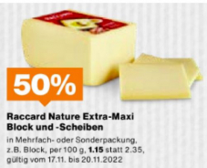 Les offres de Migros à la semaine 46 : Francs vitaminés (500g de pommes Braeburn, 1 concombre Bio, 1Kg d’oranges blondes), 50% de rabais sur les chips M-Classic et 50% de rabais sur la raclette dans le cadre du hit du week-end