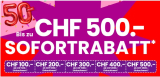 Réduction Conforama – Économisez jusqu’à CHF 500.- à partir de CHF 2’500.- d’achats
