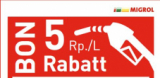 Bon de réduction Migrol de 5 centimes / litre sur le carburant jusqu’au 28.04.2024
