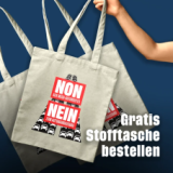 Commandez gratuitement un sac en tissu en coton recyclé