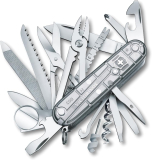 Couteau suisse / couteau de poche Victorinox Swiss Champ Transparent (31 fonctions) sur Amazon