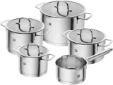 ZWILLING TrueFlow Set de casseroles, 5 pièces, avec passoire intégrée dans le couvercle en verre sur Amazon