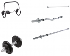 Divers haltères, barres d’haltères & autres articles pour la musculation fortement réduits chez SportX