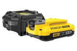 Kit de démarrage batterie Stanley Fatmax V20 | 18 V | 2 Ah pour Jumbo