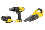 Perceuse-visseuse à percussion sans fil Stanley + Aspirateur à main sans fil (2Ah, 18V) Kit chez Jumbo