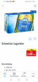 Carton de bière blonde 10x33cl chez LIDL pour 3.89 CHF