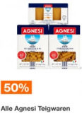 Pour les fan des pâtes : 50% sur toutes les pâtes Agnesi chez Migros du 3 au 6 février