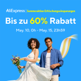Jusqu’à 60% de réduction + codes promo chez AliExpress