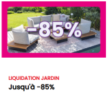 Mobilier de jardin : jusqu’à 85 % de réduction chez Conforama (liquidation)