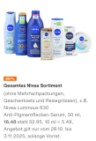 Produits Nivea à 50% chez Migros