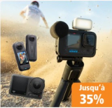 Jusqu’à 35% de réduction sur les caméras d’action – Mettez vos aventures en lumière