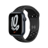 Apple Watch Nike Series 7 GPS 45 mm, boîtier en aluminium Midnight, bracelet Nike Sport, noir anthracite
