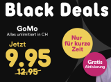 Offre GoMo Black – Internet illimité (100 Go rapide) Appels/SMS illimités en CH à 9,95 CHF – Réseau Salt – Activation gratuite