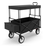 Chariot pliant Tommy avec auvent, disponible en 3 couleurs différentes
