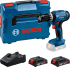 Bosch Professional GSB 18V-25 Perceuse-visseuse à percussion sans fil (2x GBA 2.0 Ah, GAL 18V-40, L-BOXX)