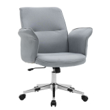 Chaise de bureau Welsh en gris avec une capacité de charge maximale de 150 kg