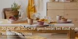 20 CHF de réduction sur les accessoires d’intérieur à partir de 120 CHF chez Mömax