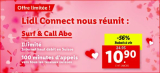 Abonnement de téléphonie mobile Lidl (réseau Salt) « Surf&Call » à un prix réduit à vie