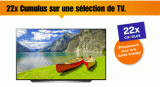 22x points Cumulus sur une sélection de téléviseurs chez Melectronics