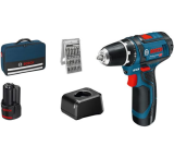 Ensemble perceuse-visseuse sans fil Bosch Professional PRO GSR 12V-15 (2 batteries, chargeur rapide) chez DayDeal
