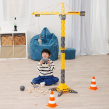 Dickie Toys RC Titan grue de chantier de 150 cm de haut (rotation à 360°, télécommande, lumière)