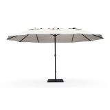 Parasol double SOLI 460 x 270 cm blanc