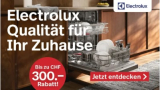 Jusqu’à 300 CHF de réduction sur les appareils électroménagers Electrolux chez nettoshop